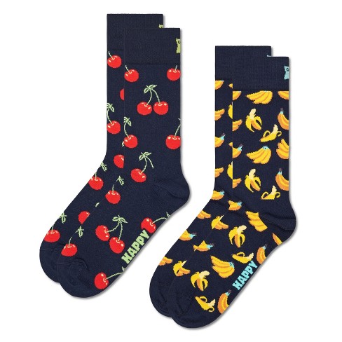 Happy Socks Adult 2pk Classic Cherry Socks - Small/medium : Target