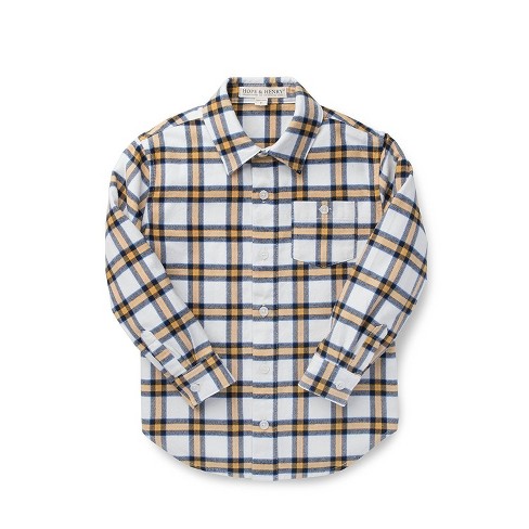 toddler yellow flannel shirt