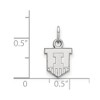 Black Bow Jewelry 14k White Gold Illinois Fighting Illini NCAA Extra Small Pendant - 2 of 3