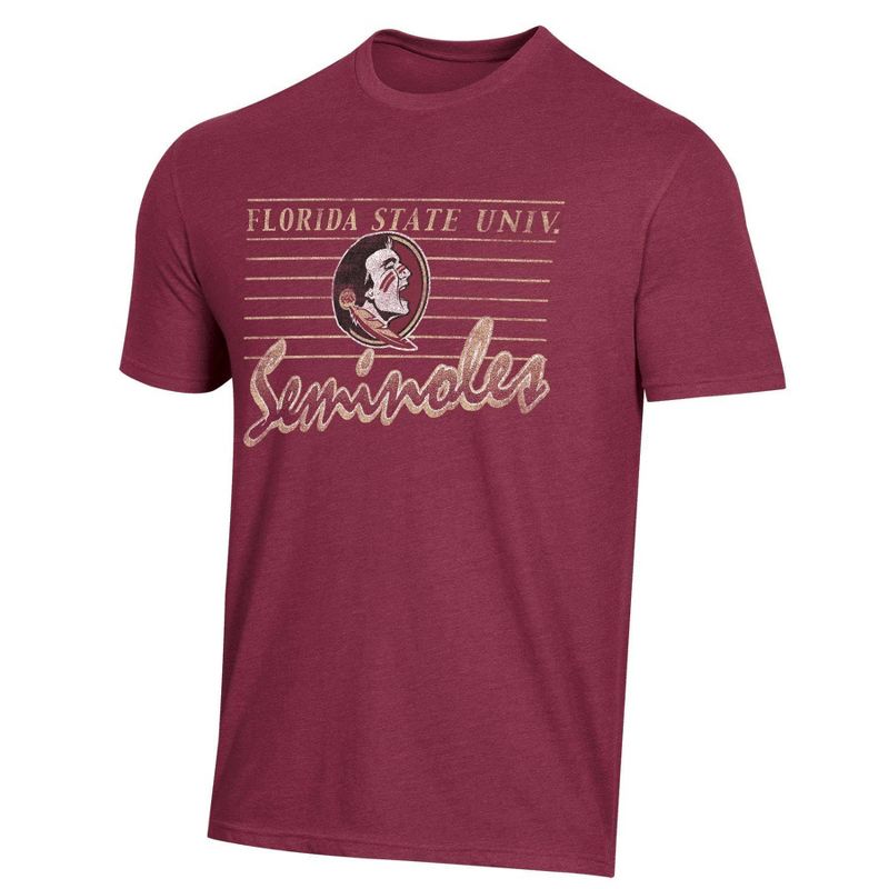 NCAA Florida State Seminoles Men&#39;s Charcoal Heather Core T-Shirt, 1 of 3