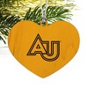 Adelphi University Primary Logo Heart Love Wood Christmas Tree Holiday Ornament - 2 of 3