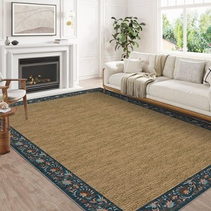 Washable Rugs for Living Room, Non-Slip Modern Neutral Area Rugs for Bedroom - 1 of 4