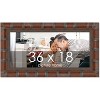 PosterPalooza | 36x18 Wide Bamboo Picture Frame, UV Acrylic, 4 Finishes - Brown, Black, Silver, and Natural - 2 of 4