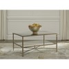 Signature Design by Ashley Cloverty Glass Top Coffee Table, Aged Gold - 2 of 4