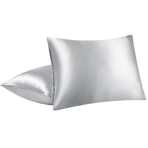 PiccoCasa 85GSM Satin Luxury Silky Envelope Closure Pillowcases 2 Pcs - 1 of 4