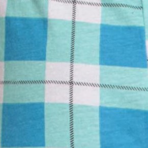 blue white plaid jogger