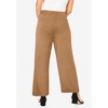 Jessica London Women's Plus Size Everyday Stretch Knit Wide Leg Pant - 3 of 4