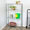 Honey-Can-Do 4 Tier 250lb per shelf Shelving Unit Chrome: Steel Wire Storage, 54" H x 36" W x 14" D, Universal Utility Shelves - 4 of 4