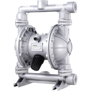 VEVOR Air Operated Double Diaphragm Pump, 44GPM, Max 115PSI Air Waste Oil Pneumatic Transfer Pump with 2 Extra Diaphragms, Grey - 1 of 4