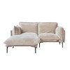 WJSHome Modular Velvet Sectional Sofa with Chaise,74" Modern L-Shaped Couch for Living Room, 8" High Metal Legs - 3 of 4
