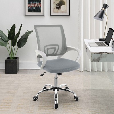 NicBex Adjustable Office Chair with Wheels and Padded Seat,Mesh Ergonomic Computer Chair,Swivel Desk Chair for Adult,Student