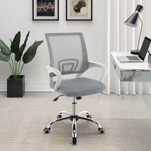 NicBex Adjustable Office Chair with Wheels and Padded Seat,Mesh Ergonomic Computer Chair,Swivel Desk Chair for Adult,Student - 1 of 4