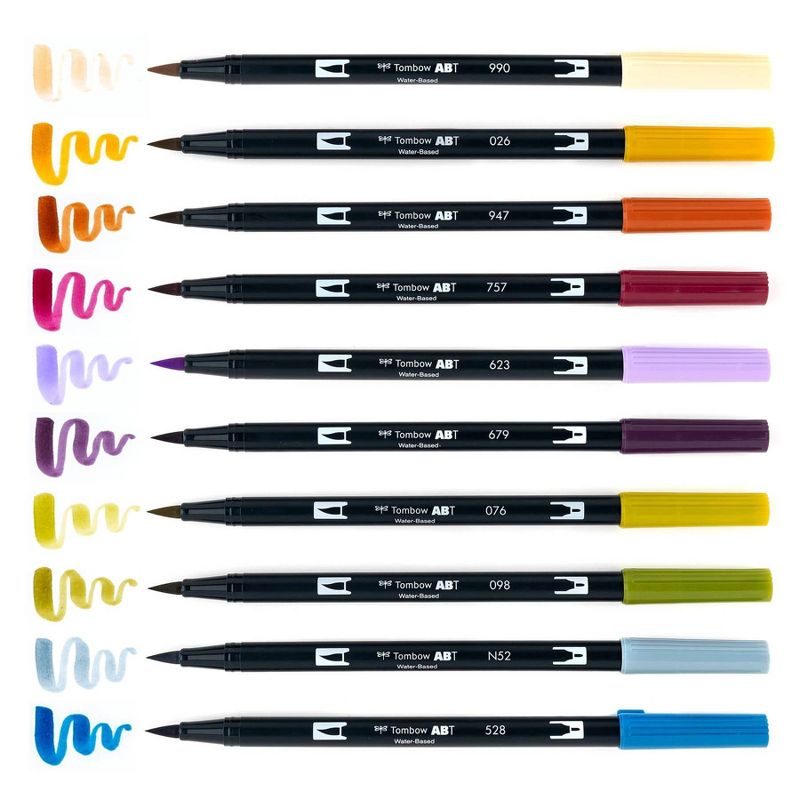 Tombow 10ct Dual Brush Pen Art Markers - Muted, 6 of 15