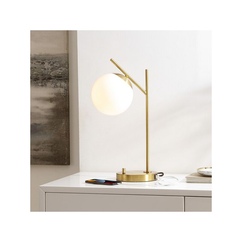 Suna 20.5" Table Lamp W/ Usb - Brass - Safavieh., 3 of 5