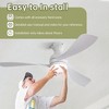 TOBILI 52-Inch Ceiling Fan With Light And ,Dimmable LED Light,3 White ABS Blades,Ideal For Bedroom,Living Room,Kitchen - 4 of 4