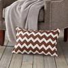 Kensington Garden 14"x22" Oversize Chevron Cotton Canvas Lumbar Throw Pillow - 2 of 3