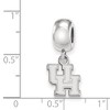 Black Bow Jewelry Sterling Silver Houston Cougars NCAA Bead Charm - 3 of 4