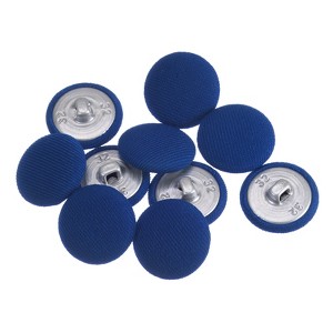 Unique Bargains Round Metal Sewing Cloth Covered Button 10 Pcs - 1 of 4