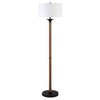 Hudson and Canal 66" Tall Floor Lamp: Rustic Oak/Blackened Bronze with Turn Knob Switch - 2 of 4