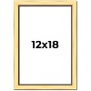 PosterPalooza | Simple Gold Picture Frame - UV Acrylic, Foam Board Backing, Hanging Hardware - 2 of 4