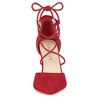 Allegra K Women's Pointed Toe Chunky Heels Lace Up Sandals Pumps - 2 of 4
