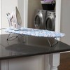 Household Essentials Handy Board Table Top Ironing Board Silver with Magic Rings Cover: Portable Small Steel Ironing Board - 2 of 4