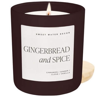 Gingerbread and Spice Soy Candle - Brown Matte Jar - 15 oz