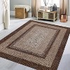 Grey/Blue Washable Runner Rug, Non-Slip Modern Hallway Carpet, Stain Resistant Low Pile Mat for Living Room, Bedroom, Kitchen - 4 of 4