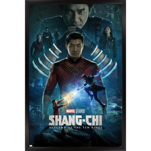 Trends International Marvel Shang-Chi - Official One Sheet Framed Wall Poster Prints - 1 of 4