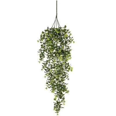 Sullivans Artificial Boxwood and Berry Hanging Bush 32"H Green