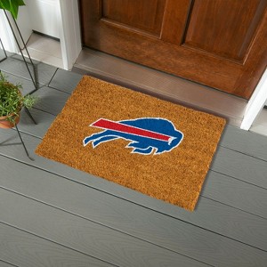 EvergreenNFLBuffalo Bills Logo Natural Coir 28 x 16 Inches Indoor Outdoor Doormat - 1 of 4