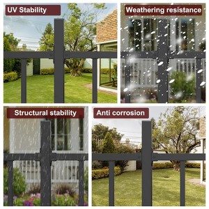 Indoor & Outdoor Metal Railing Kit with Post for Decks and Balcony - 1 of 4