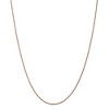 Black Bow Jewelry 1mm, 14k Rose Gold, Diamond Cut Solid Rope Chain Necklace, 16 Inch - 3 of 4