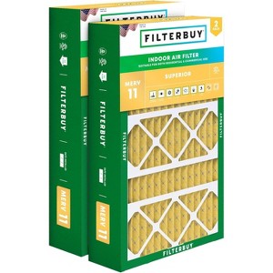 Filterbuy 17x26x4 Air Filter (2-Pack), Pleated MERV 11 Allergen Defense Replacement HVAC AC Furnace Air Filters Replacement for Lennox - 1 of 4
