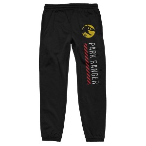 Jurassic Park Ranger Men's Black Jogging Pant - 1 of 2