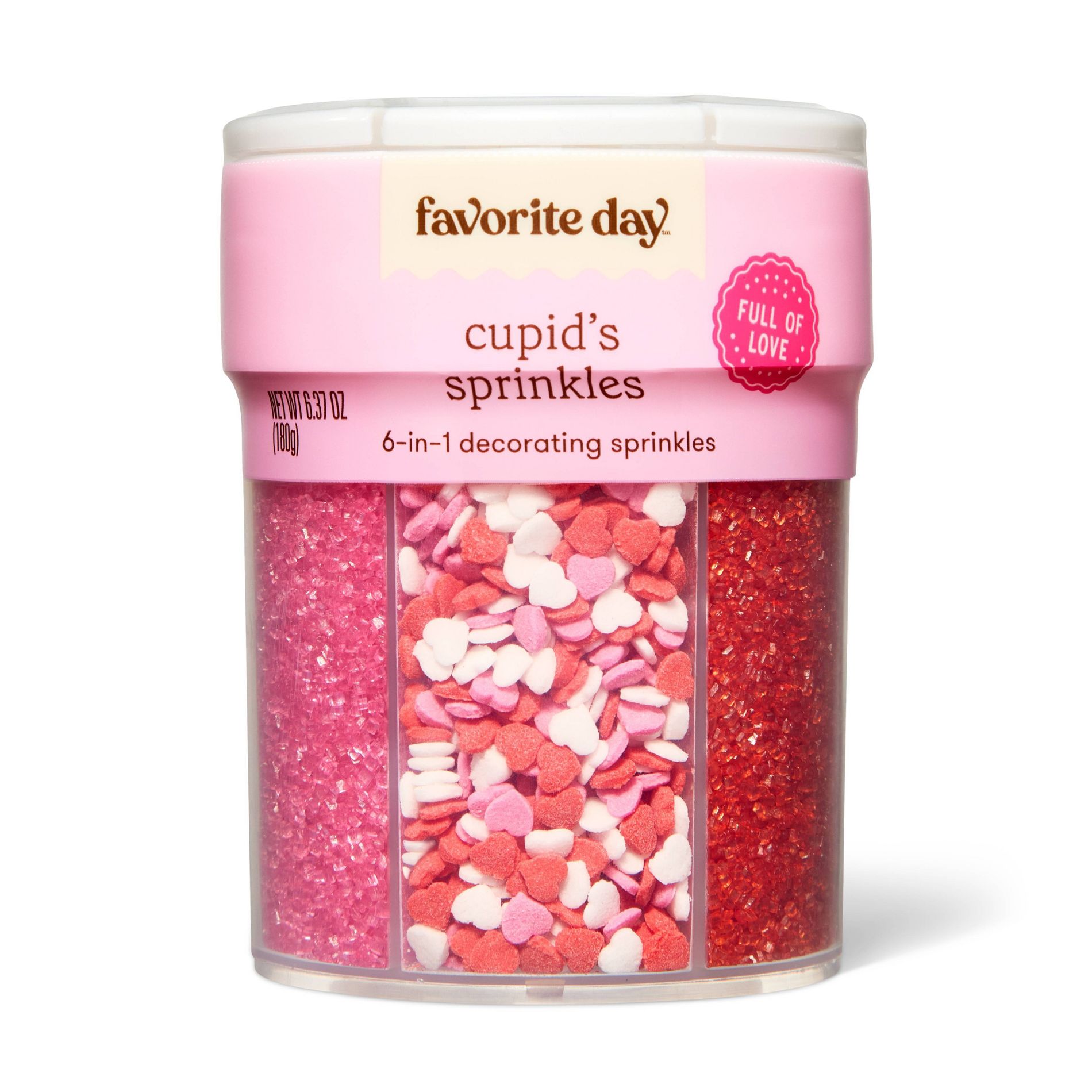 Valentine's 6 Cell Sprinkles - 6.37oz - Favorite Day™