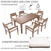 Sapphtopaz Patio Dining Set Wood Patio Table and Chairs Set with Cushions for Patio, Balcony, Garden, Vourtyard - 2 of 4
