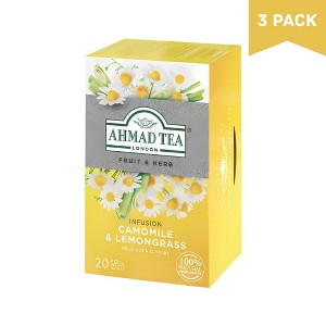 Ahmad Camomile & Lemongrass Herbal Tea 20ct tea bags - Pack of 3 - 1 of 4