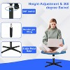 BestMassage Criss Cross Chiar Armless Adjustable Swivel Padded Home Office Desk Chair Wide Seat Computer Task for Home Office - 4 of 4