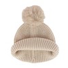 David & Young Women's Mama Knit Winter Beanie with Matching Pom - 3 of 4