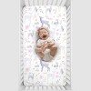 NoJo Super Soft Floral Deer Nursery Crib Fitted Sheet - 4 of 4