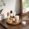 LunaLulinlk Lazy Susan Turntable Organizer, 9 inch Wooden Lazy Susan Cabinet, Dining Table, Storage Room, Countertop, Cabinet - 4 of 4