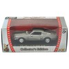1968 Ford Mustang Shelby GT500 KR Silver with Black Stripes 1/43 Diecast Model Car by Road Signature - 3 of 3