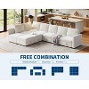 8/9 Seater U Shaped Modular Sectional Sofa, Oversized Convertible Couch with Storage, Chenille Sofa with Chaise & Removable Cover - 4 of 4