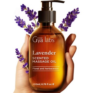 Gya Labs Lavender Massage Oils for Sweet Nights - 6.76 Fl Oz - 1 of 4
