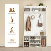 SEVOBAL Freestanding Coat Racks Hall Tree with Bench and Shoe Storage, Versatile Entryway Organizer for Mudroom, White, 15.8"*39.4"*70.9" - 4 of 4