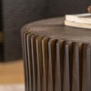 Sapphtopaz Modern Coffee Table Embossed Pattern Design Center Coffee Table Retro Side Table for Living Room, Bedroom, Natural - 2 of 4