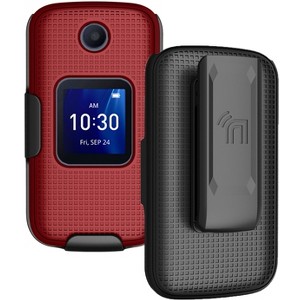 Nakedcellphone Case and Belt Clip Holster for Alcatel Go Flip 4, TCL Flip Pro - 1 of 4