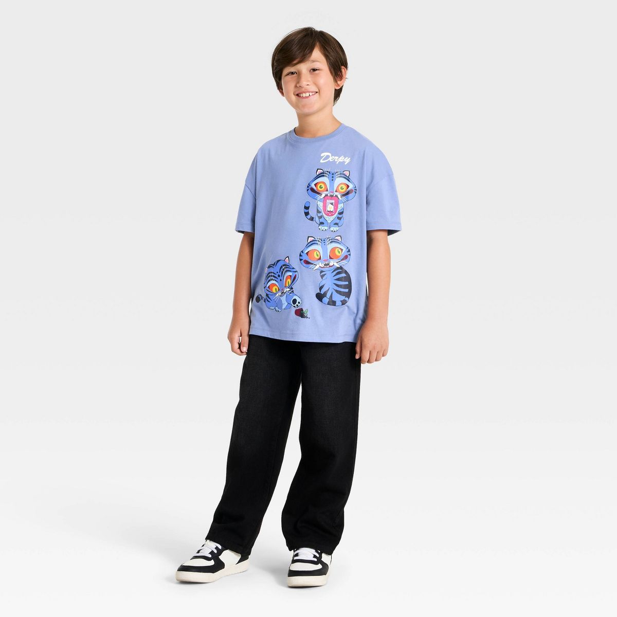Boys' KPop Demon Hunters Derpy Short Sleeve Graphic T-Shirt - thumbnail 4
