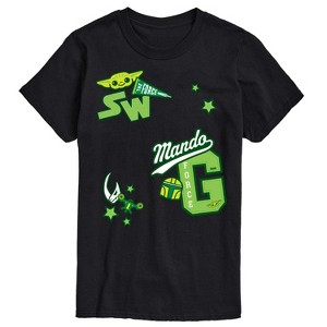 Men's - Star Wars - The Mandalorian Mando Letterman Short Sleeve Graphic T-Shirt - 1 of 4